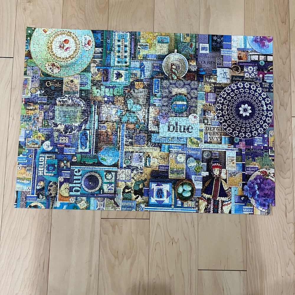 7 different 1000 piece puzzles. Mfg Cobble Hill. they are part of a series